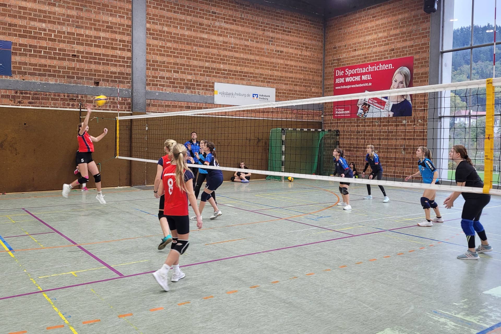 U16 Mädchen des VC Müllheim erreichen an der Bezirksmeisterschaft Platz 7