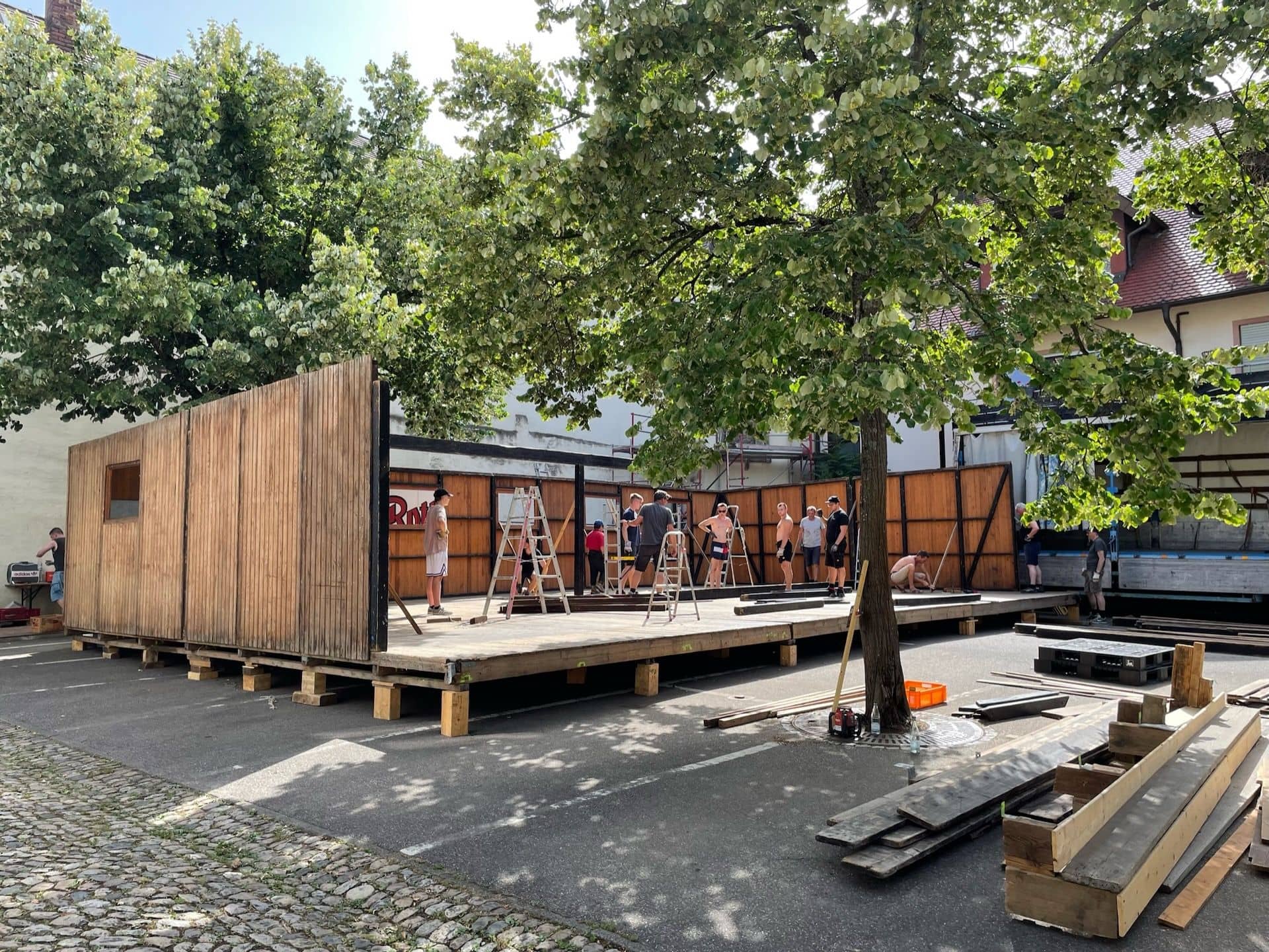 Stadtfest 2022: Aufbau