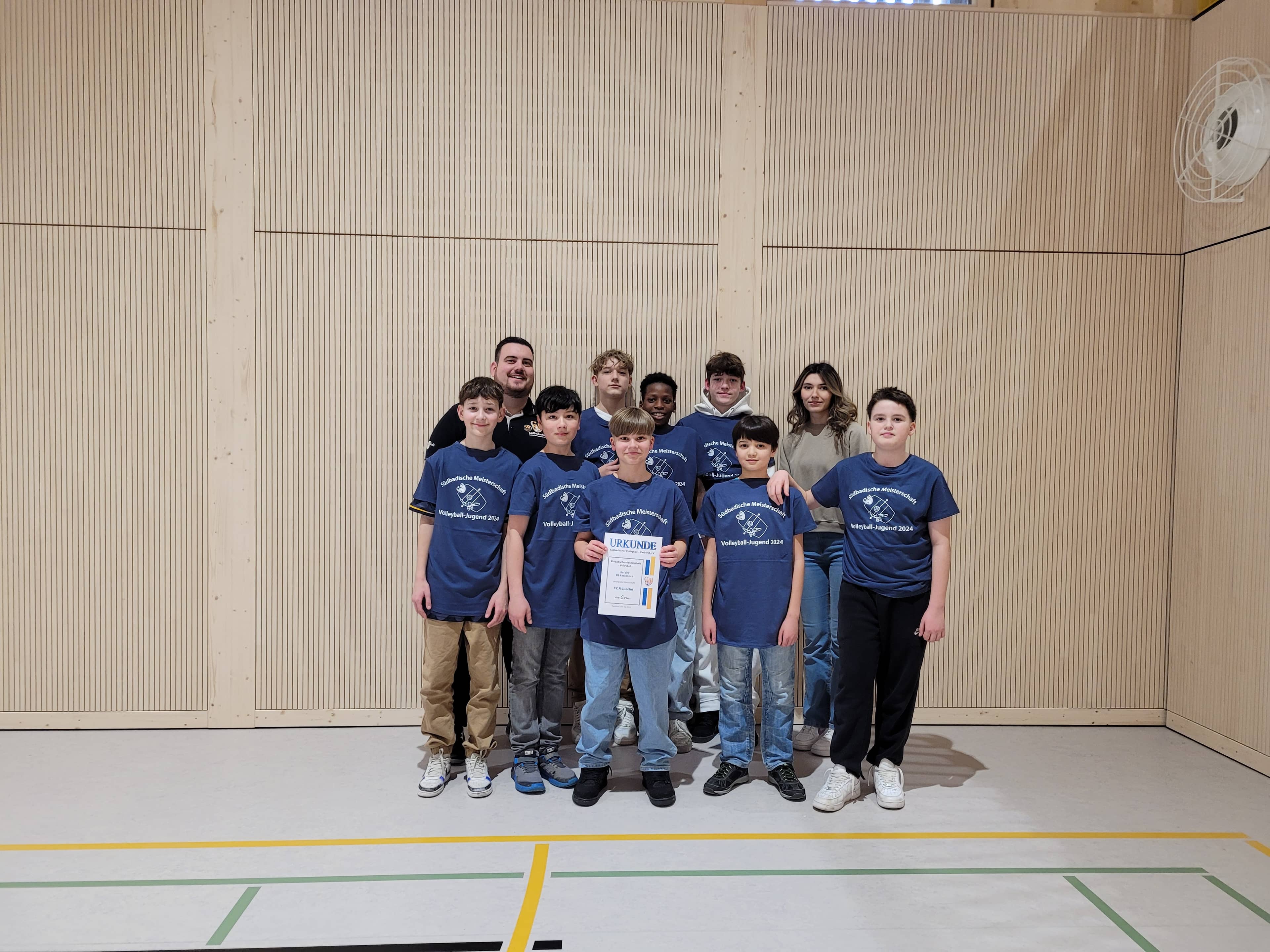 U14 Jungs des VCM sechstbestes Team in Südbaden