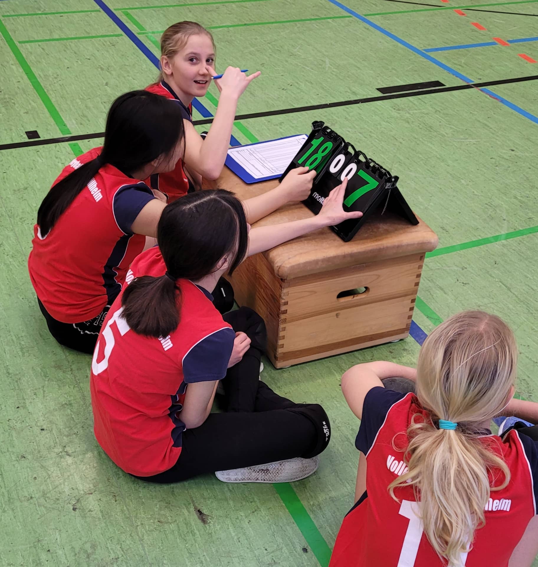 Erfolgreiche Bezirksmeisterschaftsendrunde U14 Mädchen in Müllheim