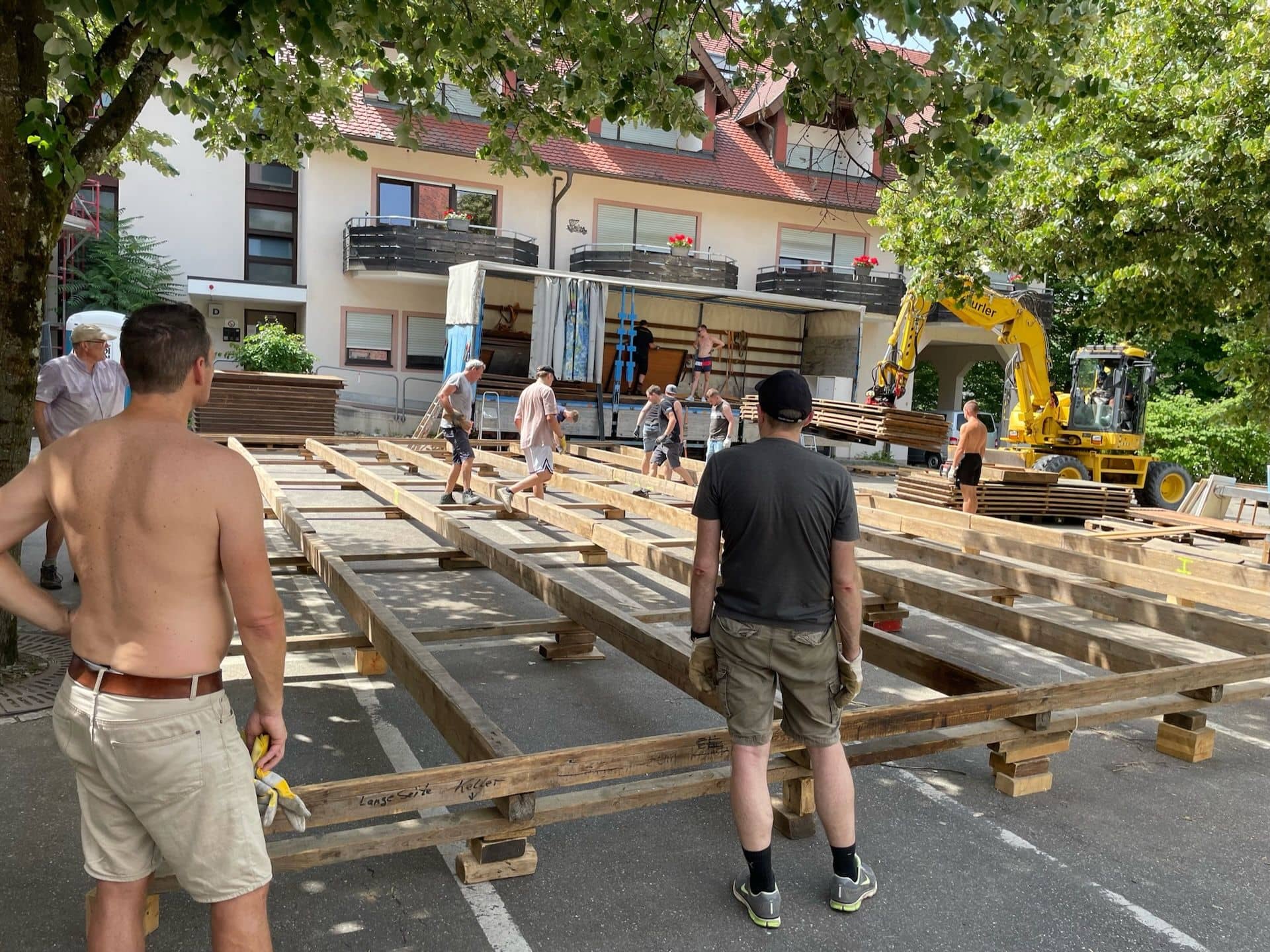 Stadtfest 2022: Aufbau