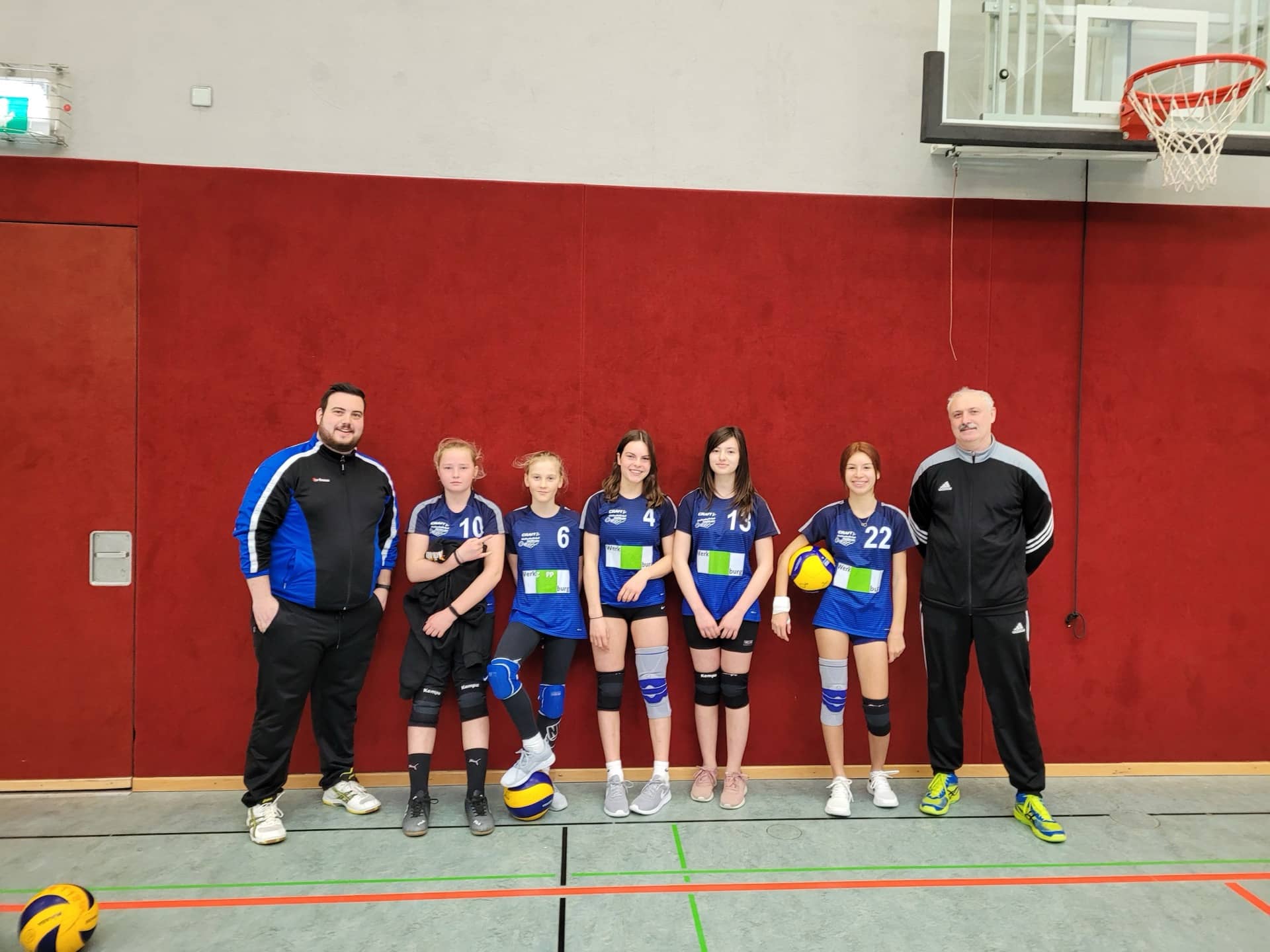 U 14 Mädchen des VC Müllheim belegen Platz 5 an der Bezirksmeisterschaft